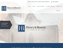Tablet Screenshot of henrybeaver.com
